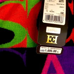 Escada colorful cashmere sweater Brand new with tags
